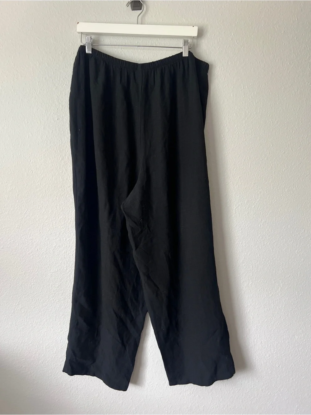 Eileen Fisher Black Linen Pants Size 2X - Picture 2 of 2